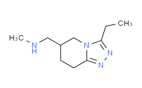 CAS No. 1365938-48-2, 1-(3-Ethyl-5,6,7,8-tetrahydro-[1,2,4]triazolo[4,3-a]pyridin-6-yl)-N-methylmethanamine