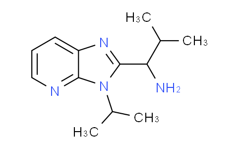 CAS No. 1021283-92-0, 1-(3-Isopropyl-3H-imidazo[4,5-b]pyridin-2-yl)-2-methylpropan-1-amine
