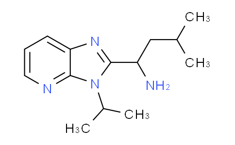 CAS No. 1487205-12-8, 1-(3-Isopropyl-3H-imidazo[4,5-b]pyridin-2-yl)-3-methylbutan-1-amine