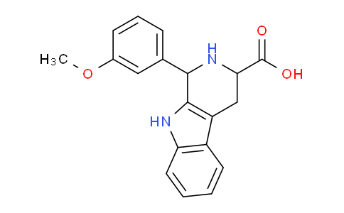 CAS No. 534557-15-8, 1-(3-Methoxyphenyl)-2,3,4,9-tetrahydro-1H-pyrido[3,4-b]indole-3-carboxylic acid