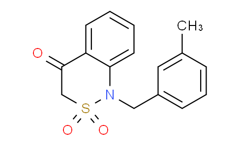 CAS No. 1255783-92-6, 1-(3-Methylbenzyl)-1H-benzo[c][1,2]thiazin-4(3H)-one 2,2-dioxide