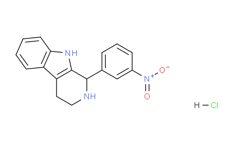CAS No. 102207-59-0, 1-(3-Nitrophenyl)-2,3,4,9-tetrahydro-1H-pyrido[3,4-b]indole hydrochloride