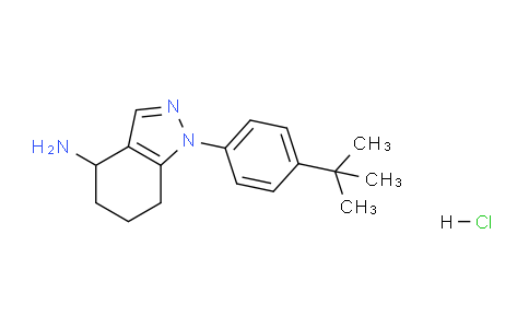 CAS No. 1242340-08-4, 1-(4-(tert-Butyl)phenyl)-4,5,6,7-tetrahydro-1H-indazol-4-amine hydrochloride