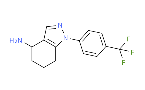 CAS No. 1203661-52-2, 1-(4-(Trifluoromethyl)phenyl)-4,5,6,7-tetrahydro-1H-indazol-4-amine