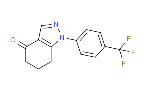 CAS No. 1203661-44-2, 1-(4-(Trifluoromethyl)phenyl)-6,7-dihydro-1H-indazol-4(5H)-one
