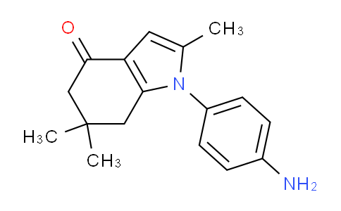 CAS No. 865375-66-2, 1-(4-Aminophenyl)-2,6,6-trimethyl-6,7-dihydro-1H-indol-4(5H)-one