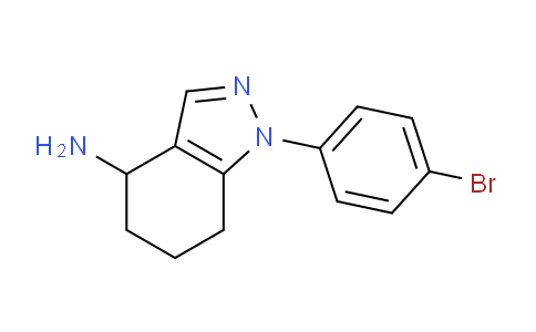 CAS No. 1203661-59-9, 1-(4-Bromophenyl)-4,5,6,7-tetrahydro-1H-indazol-4-amine