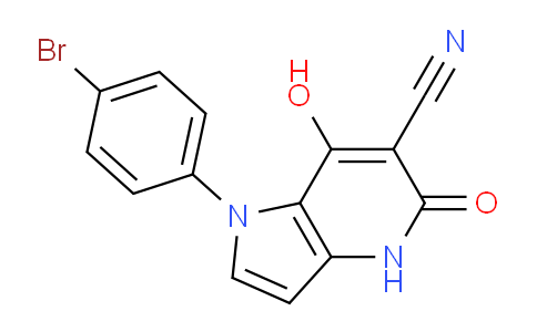 CAS No. 1272672-02-2, 1-(4-Bromophenyl)-7-hydroxy-5-oxo-4,5-dihydro-1H-pyrrolo[3,2-b]pyridine-6-carbonitrile