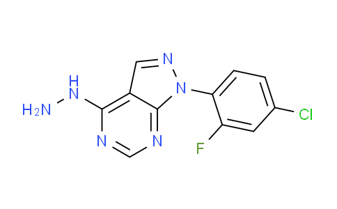 CAS No. 1416348-53-2, 1-(4-Chloro-2-fluorophenyl)-4-hydrazinyl-1H-pyrazolo[3,4-d]pyrimidine