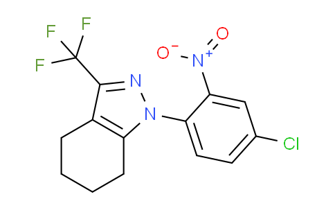 CAS No. 1018143-09-3, 1-(4-Chloro-2-nitrophenyl)-3-(trifluoromethyl)-4,5,6,7-tetrahydro-1H-indazole