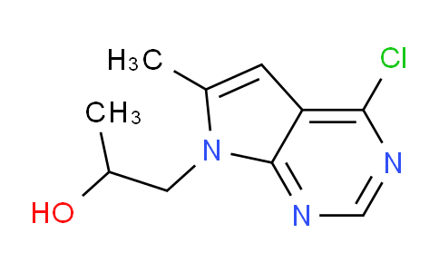 CAS No. 35808-65-2, 1-(4-Chloro-6-methyl-7H-pyrrolo[2,3-d]pyrimidin-7-yl)propan-2-ol