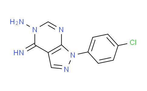 CAS No. 1286695-55-3, 1-(4-Chlorophenyl)-4-imino-1H-pyrazolo[3,4-d]pyrimidin-5(4H)-amine