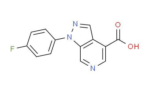 CAS No. 1220165-92-3, 1-(4-Fluorophenyl)-1H-pyrazolo[3,4-c]pyridine-4-carboxylic acid
