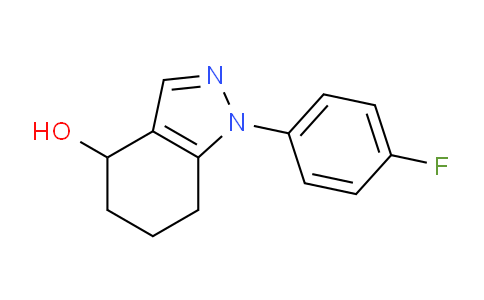 CAS No. 37901-75-0, 1-(4-Fluorophenyl)-4,5,6,7-tetrahydro-1H-indazol-4-ol