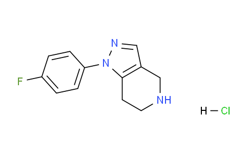 CAS No. 1188264-17-6, 1-(4-Fluorophenyl)-4,5,6,7-tetrahydro-1H-pyrazolo[4,3-c]pyridine hydrochloride