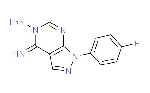 CAS No. 1416342-82-9, 1-(4-Fluorophenyl)-4-imino-1H-pyrazolo[3,4-d]pyrimidin-5(4H)-amine