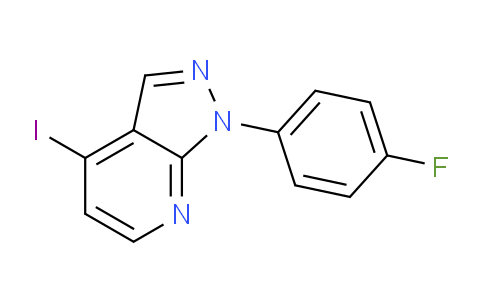 CAS No. 1356054-66-4, 1-(4-Fluorophenyl)-4-iodo-1H-pyrazolo[3,4-b]pyridine