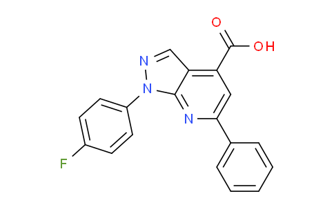 CAS No. 1011397-67-3, 1-(4-Fluorophenyl)-6-phenyl-1H-pyrazolo[3,4-b]pyridine-4-carboxylic acid