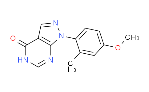 CAS No. 1416345-86-2, 1-(4-Methoxy-2-methylphenyl)-1H-pyrazolo[3,4-d]pyrimidin-4(5H)-one