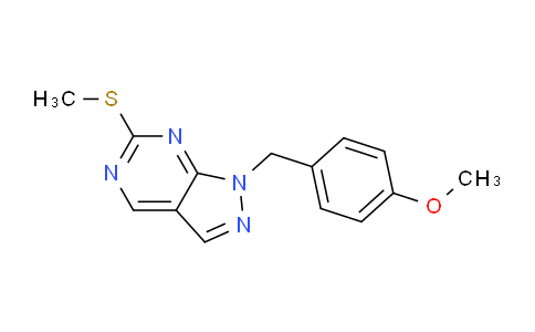 CAS No. 1044139-93-6, 1-(4-Methoxybenzyl)-6-(methylthio)-1H-pyrazolo[3,4-d]pyrimidine