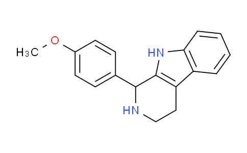 CAS No. 3380-73-2, 1-(4-Methoxyphenyl)-2,3,4,9-tetrahydro-1H-pyrido[3,4-b]indole