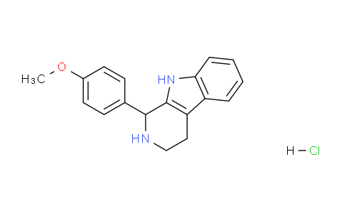 CAS No. 3489-15-4, 1-(4-Methoxyphenyl)-2,3,4,9-tetrahydro-1H-pyrido[3,4-b]indole hydrochloride