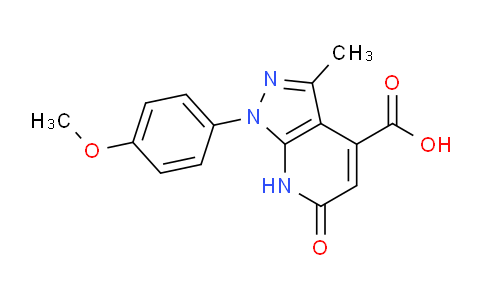 CAS No. 1160246-11-6, 1-(4-Methoxyphenyl)-3-methyl-6-oxo-6,7-dihydro-1H-pyrazolo[3,4-b]pyridine-4-carboxylic acid