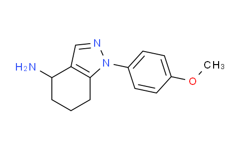 CAS No. 1203661-57-7, 1-(4-Methoxyphenyl)-4,5,6,7-tetrahydro-1H-indazol-4-amine