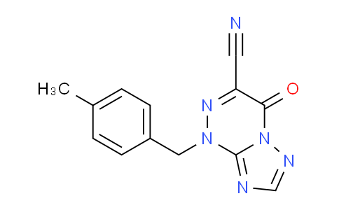 CAS No. 1707587-06-1, 1-(4-Methylbenzyl)-4-oxo-1,4-dihydro-[1,2,4]triazolo[5,1-c][1,2,4]triazine-3-carbonitrile