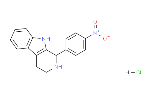 CAS No. 3380-77-6, 1-(4-Nitrophenyl)-2,3,4,9-tetrahydro-1H-pyrido[3,4-b]indole hydrochloride