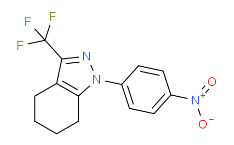 CAS No. 353457-70-2, 1-(4-Nitrophenyl)-3-(trifluoromethyl)-4,5,6,7-tetrahydro-1H-indazole