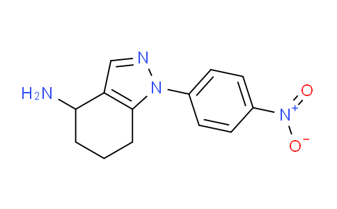 CAS No. 1203661-56-6, 1-(4-Nitrophenyl)-4,5,6,7-tetrahydro-1H-indazol-4-amine