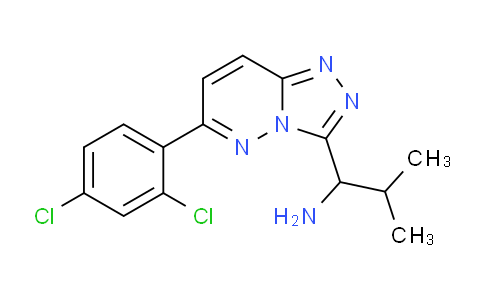 CAS No. 1706432-98-5, 1-(6-(2,4-Dichlorophenyl)-[1,2,4]triazolo[4,3-b]pyridazin-3-yl)-2-methylpropan-1-amine