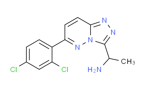 CAS No. 1706439-16-8, 1-(6-(2,4-Dichlorophenyl)-[1,2,4]triazolo[4,3-b]pyridazin-3-yl)ethanamine