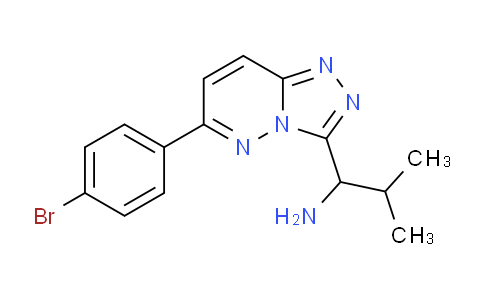 CAS No. 1706456-60-1, 1-(6-(4-Bromophenyl)-[1,2,4]triazolo[4,3-b]pyridazin-3-yl)-2-methylpropan-1-amine
