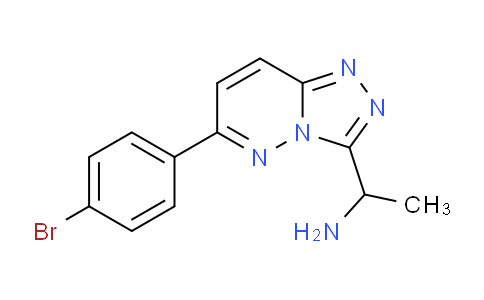 CAS No. 1706455-30-2, 1-(6-(4-Bromophenyl)-[1,2,4]triazolo[4,3-b]pyridazin-3-yl)ethanamine