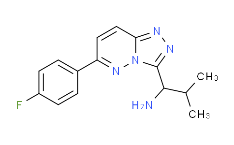 CAS No. 1706428-85-4, 1-(6-(4-Fluorophenyl)-[1,2,4]triazolo[4,3-b]pyridazin-3-yl)-2-methylpropan-1-amine