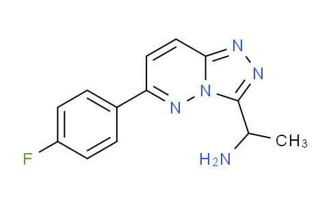 CAS No. 1284982-59-7, 1-(6-(4-Fluorophenyl)-[1,2,4]triazolo[4,3-b]pyridazin-3-yl)ethanamine
