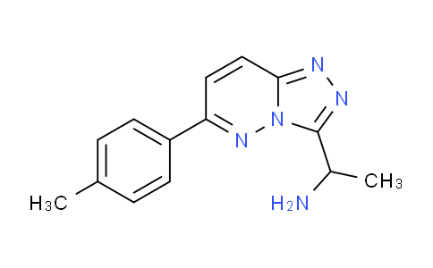 CAS No. 1281342-72-0, 1-(6-(p-Tolyl)-[1,2,4]triazolo[4,3-b]pyridazin-3-yl)ethanamine