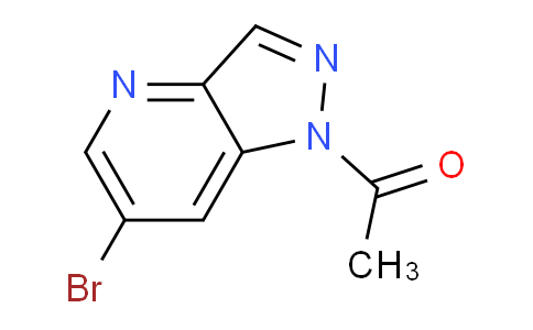 CAS No. 1383735-65-6, 1-(6-Bromo-1H-pyrazolo[4,3-b]pyridin-1-yl)ethanone