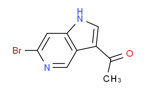 CAS No. 1260382-82-8, 1-(6-Bromo-1H-pyrrolo[3,2-c]pyridin-3-yl)ethanone