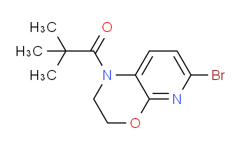 CAS No. 1228666-49-6, 1-(6-Bromo-2,3-dihydro-1H-pyrido[2,3-b][1,4]-oxazin-1-yl)-2,2-dimethylpropan-1-one