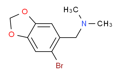 CAS No. 1707587-45-8, 1-(6-Bromobenzo[d][1,3]dioxol-5-yl)-N,N-dimethylmethanamine