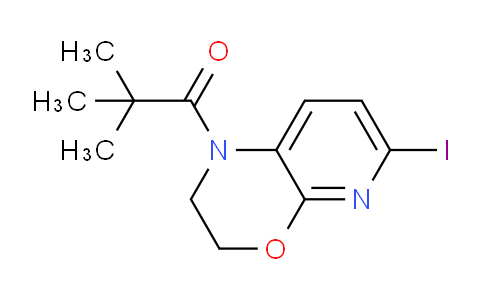 CAS No. 1228665-79-9, 1-(6-Iodo-2,3-dihydro-1H-pyrido[2,3-b][1,4]oxazin-1-yl)-2,2-dimethylpropan-1-one