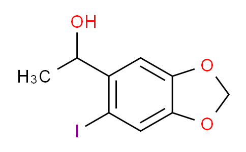 CAS No. 64490-57-9, 1-(6-Iodobenzo[d][1,3]dioxol-5-yl)ethanol