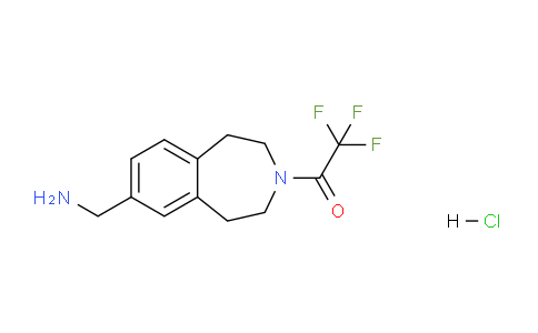 CAS No. 1204829-05-9, 1-(7-(Aminomethyl)-4,5-dihydro-1H-benzo[d]azepin-3(2H)-yl)-2,2,2-trifluoroethanone hydrochloride