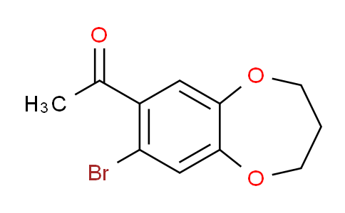 CAS No. 175136-35-3, 1-(8-Bromo-3,4-dihydro-2H-benzo[b][1,4]dioxepin-7-yl)ethanone
