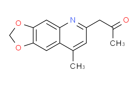 CAS No. 1437485-42-1, 1-(8-Methyl-[1,3]dioxolo[4,5-g]quinolin-6-yl)propan-2-one