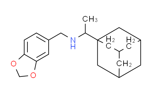 CAS No. 312519-09-8, 1-(Adamantan-1-yl)-N-(benzo[d][1,3]dioxol-5-ylmethyl)ethanamine
