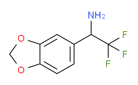 CAS No. 1270475-61-0, 1-(Benzo[d][1,3]dioxol-5-yl)-2,2,2-trifluoroethanamine
